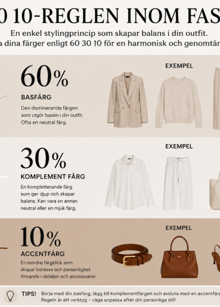 Stilguide 60-30-10 – garderobsregel för en balanserad look
