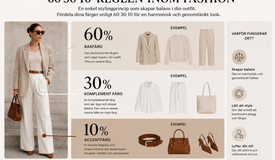 Stilguide 60-30-10 – garderobsregel för en balanserad look